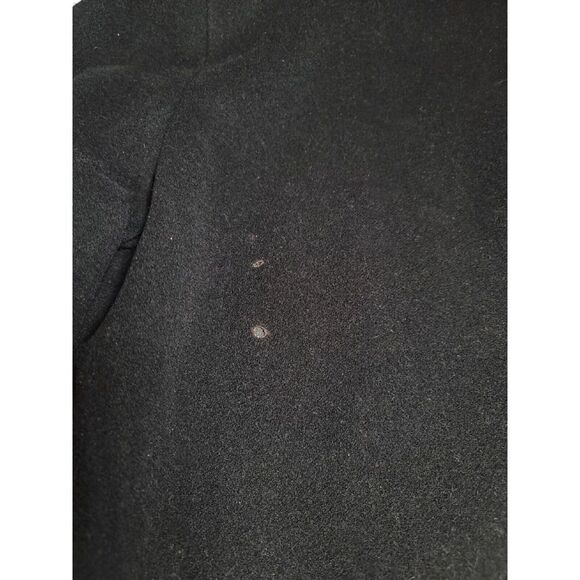 Vintage Pendleton Coat Trench Wool Cashmere Black Full Zip Mid-length Women’s 8 - Picture 10 of 10